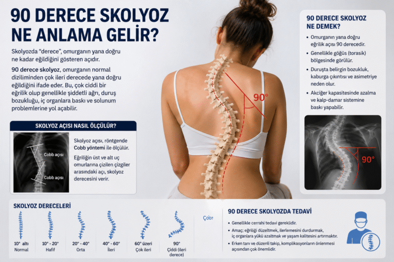 90 derece skolyoz nasıl olur