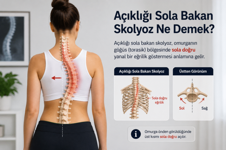 açıklığı sola bakan skolyoz ne demek